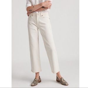 LUCKY BRAND Mid Rise Crop Wide Leg Jean